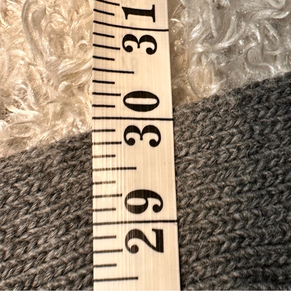 Cable Knit Poncho Sweater - Gray - Picture 10 of 10